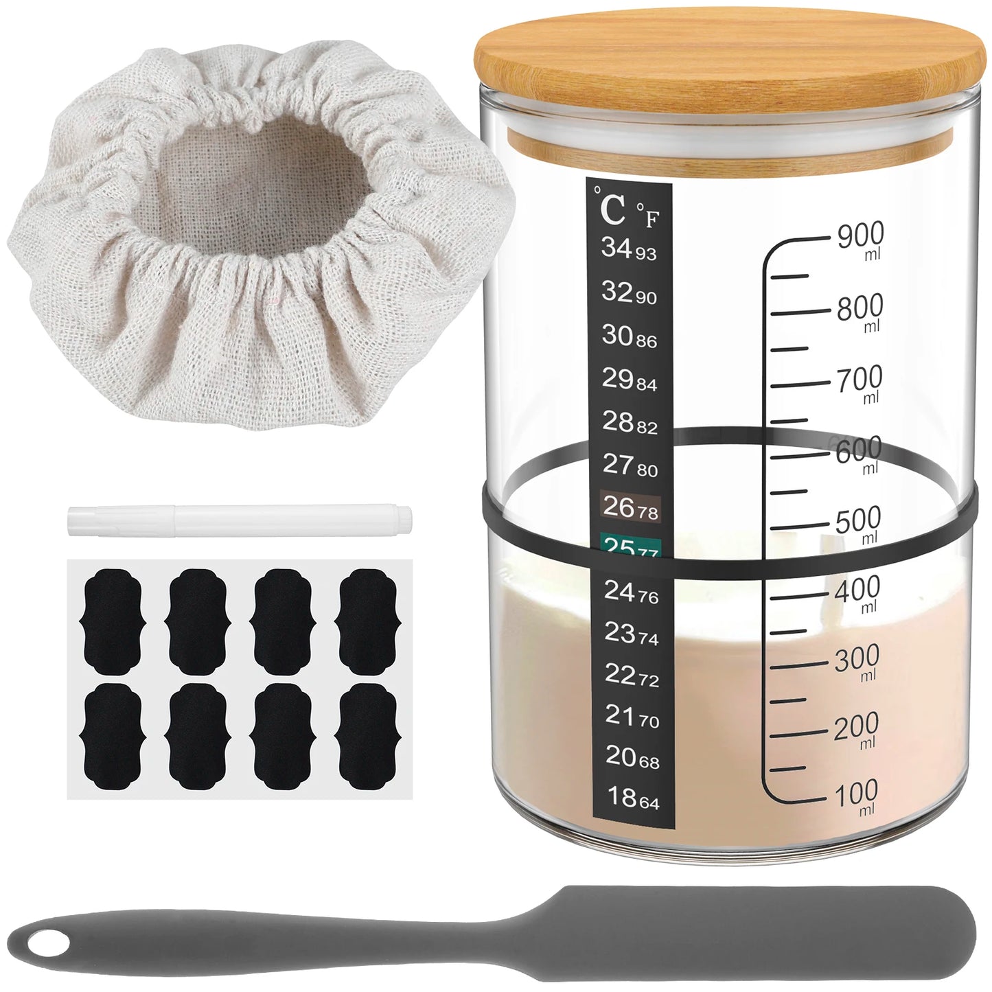 The Complete Sourdough Starter Home | 900ml Jar Kit