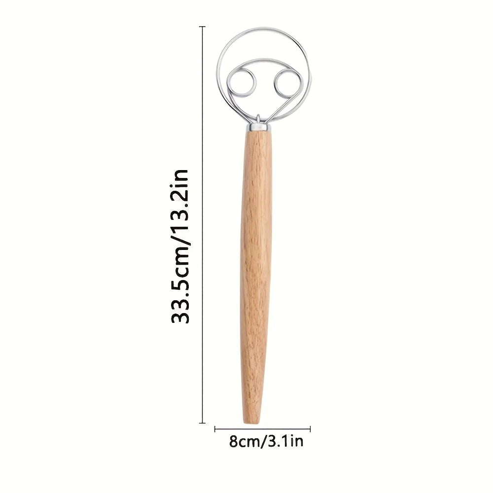 The Artisan's Danish Dough Whisk | For Effortless Mixing
