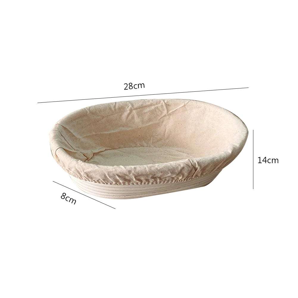 The Artisan's Oval Proofing Basket | Natural Rattan Banneton