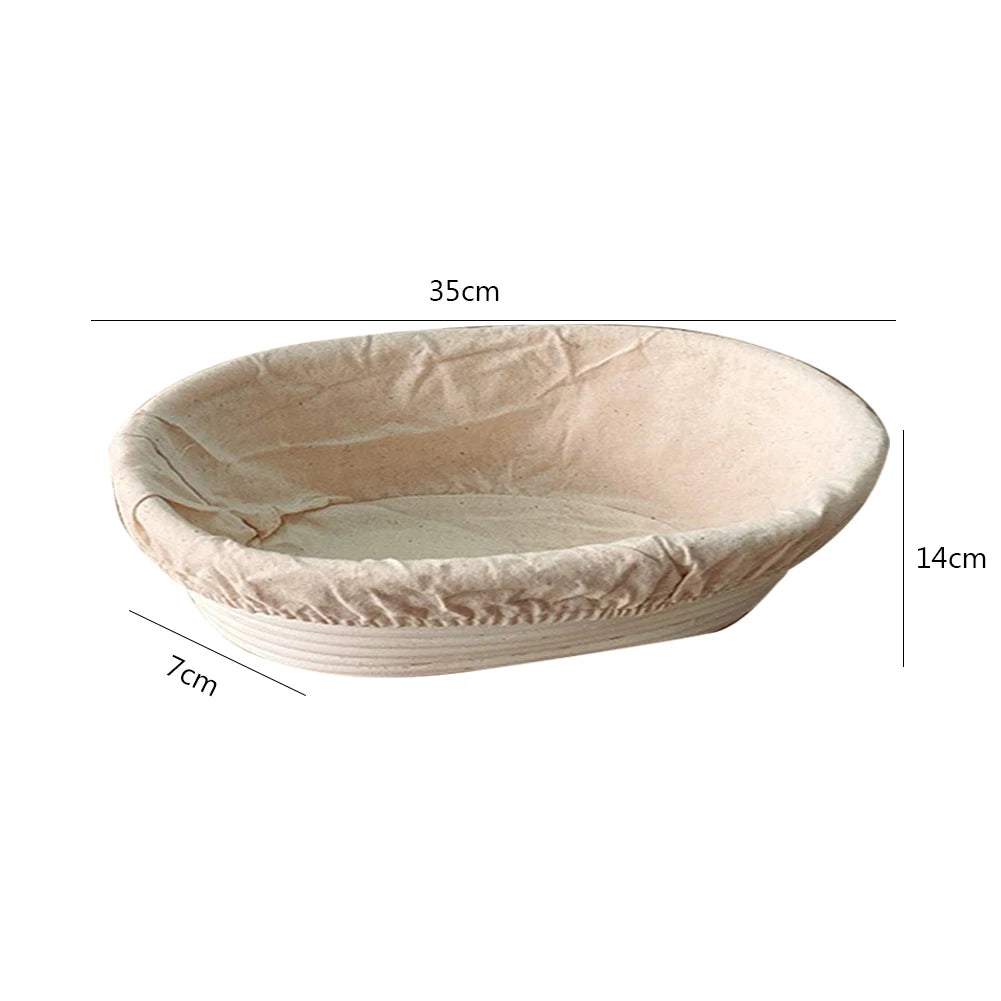 The Artisan's Oval Proofing Basket | Natural Rattan Banneton