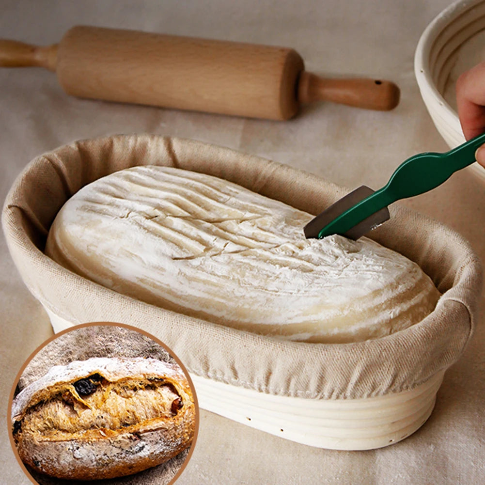 The Artisan's Oval Proofing Basket | Natural Rattan Banneton