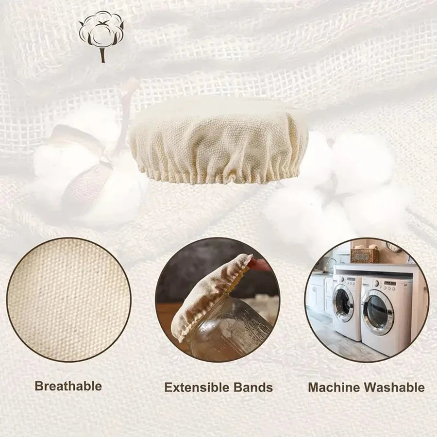 Breathable Cotton Jar Bonnets | For a Happy Starter