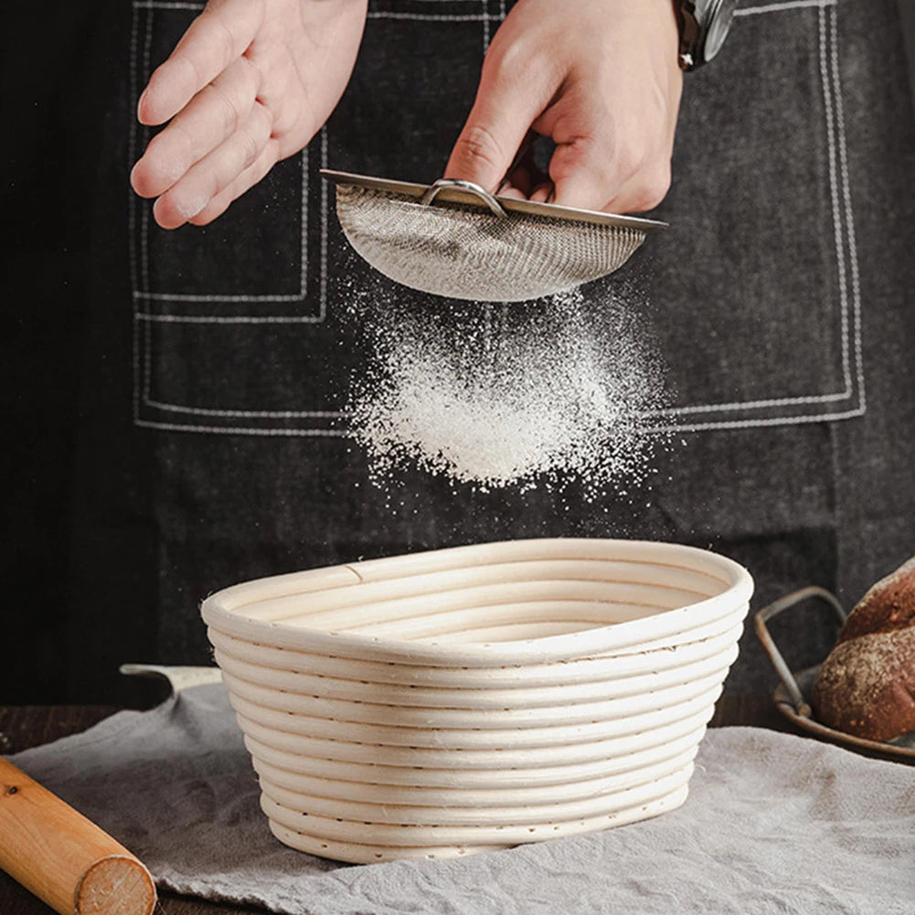 The Artisan's Oval Proofing Basket | Natural Rattan Banneton