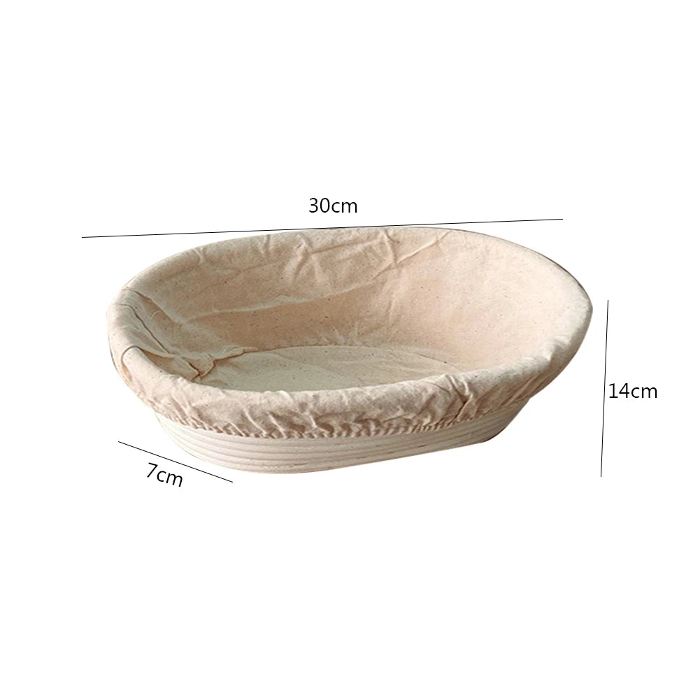 The Artisan's Oval Proofing Basket | Natural Rattan Banneton