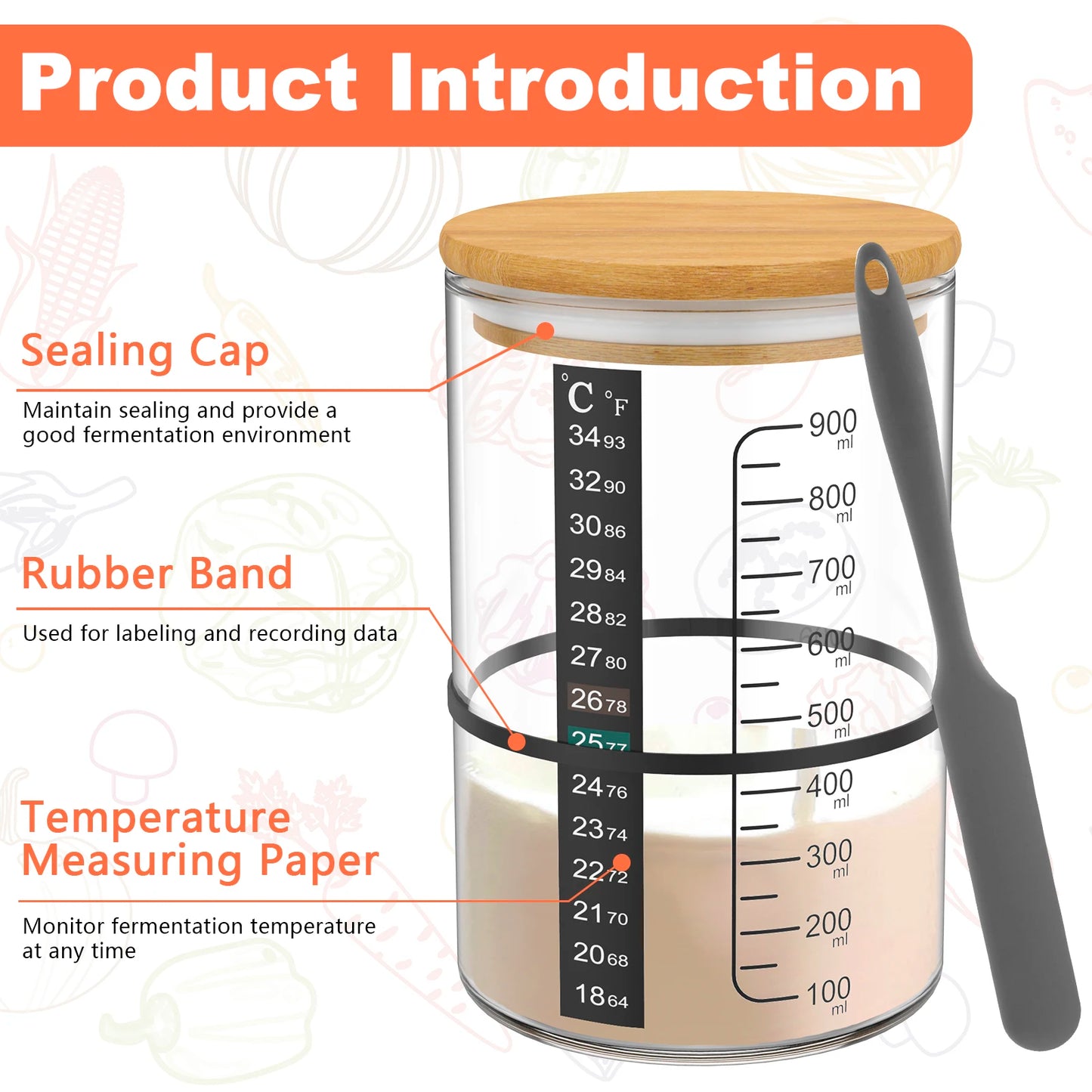 The Complete Sourdough Starter Home | 900ml Jar Kit