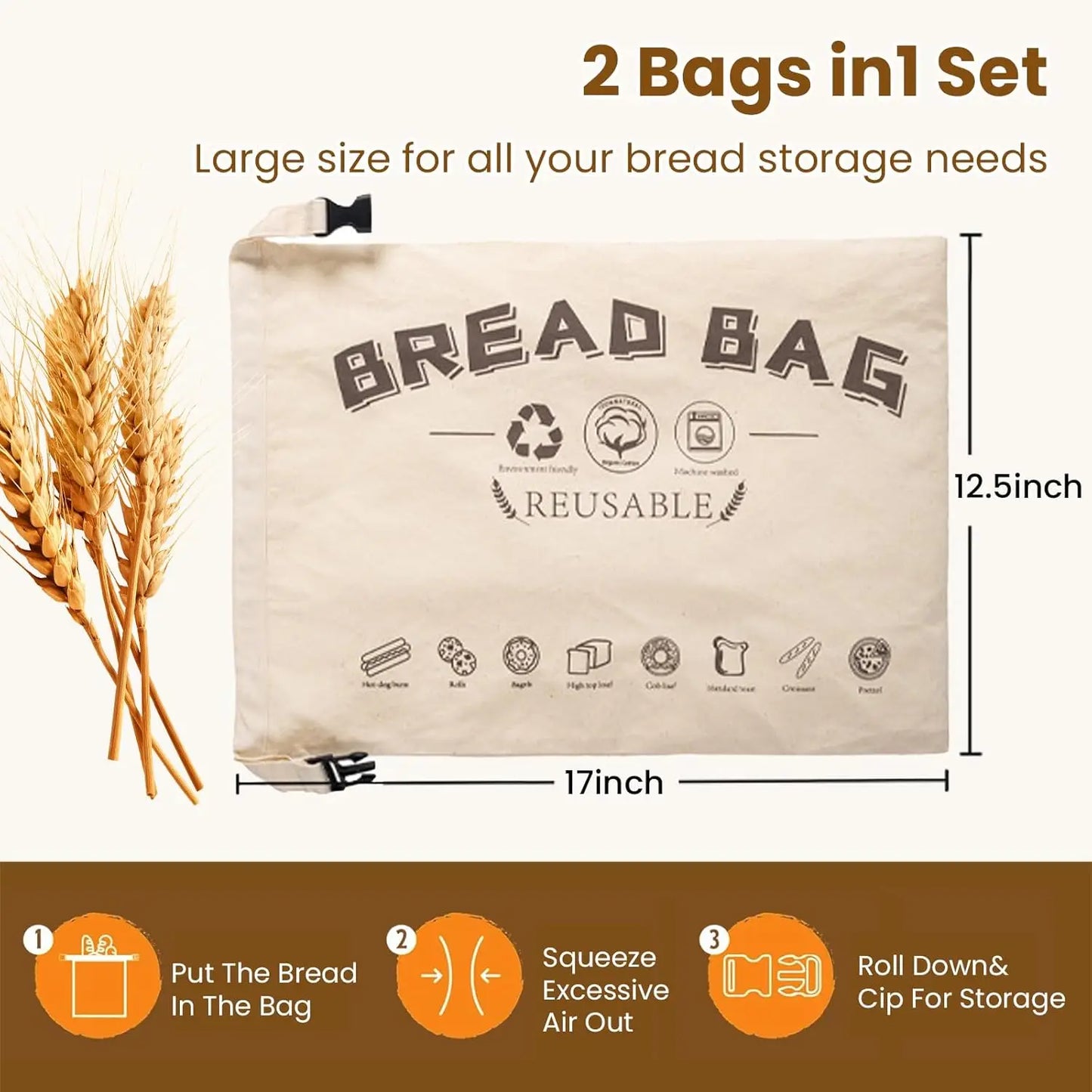 The Artisan's Bread Bag | Natural Linen Loaf Keeper
