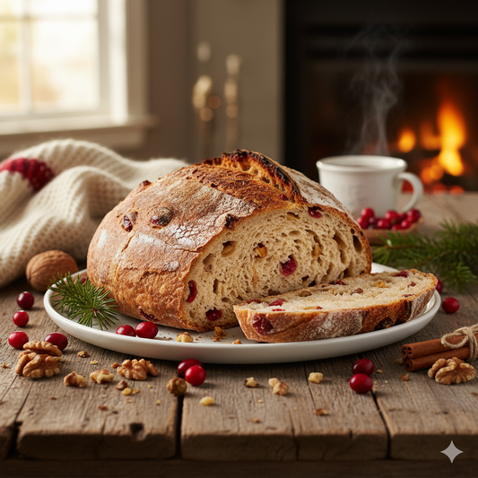 A Festive Loaf: Our Favorite Cranberry &amp; Walnut Sourdough Recipe for the Holidays