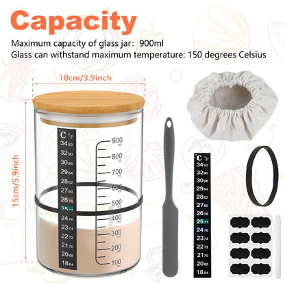 The Complete Sourdough Starter Home | 900ml Jar Kit