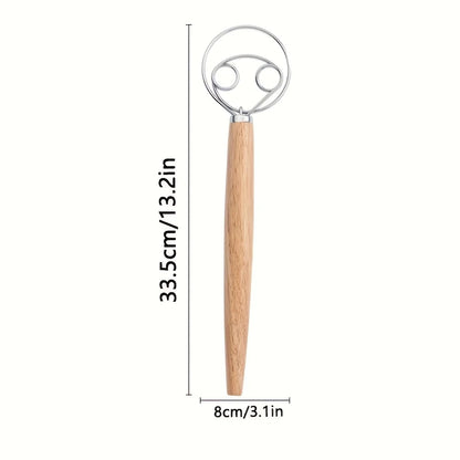 The Artisan's Danish Dough Whisk | For Effortless Mixing