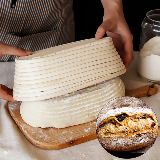 The Artisan's Oval Proofing Basket | Natural Rattan Banneton