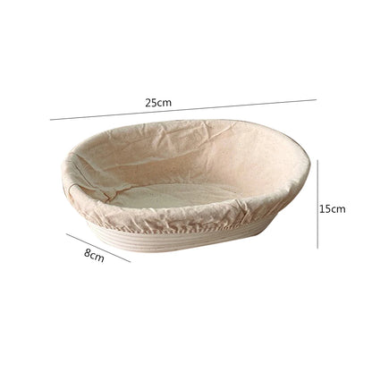 The Artisan's Oval Proofing Basket | Natural Rattan Banneton