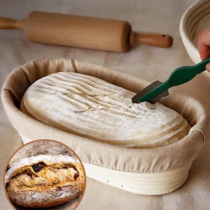 The Artisan's Oval Proofing Basket | Natural Rattan Banneton