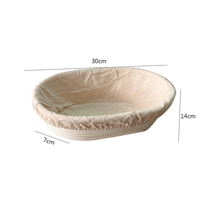 The Artisan's Oval Proofing Basket | Natural Rattan Banneton